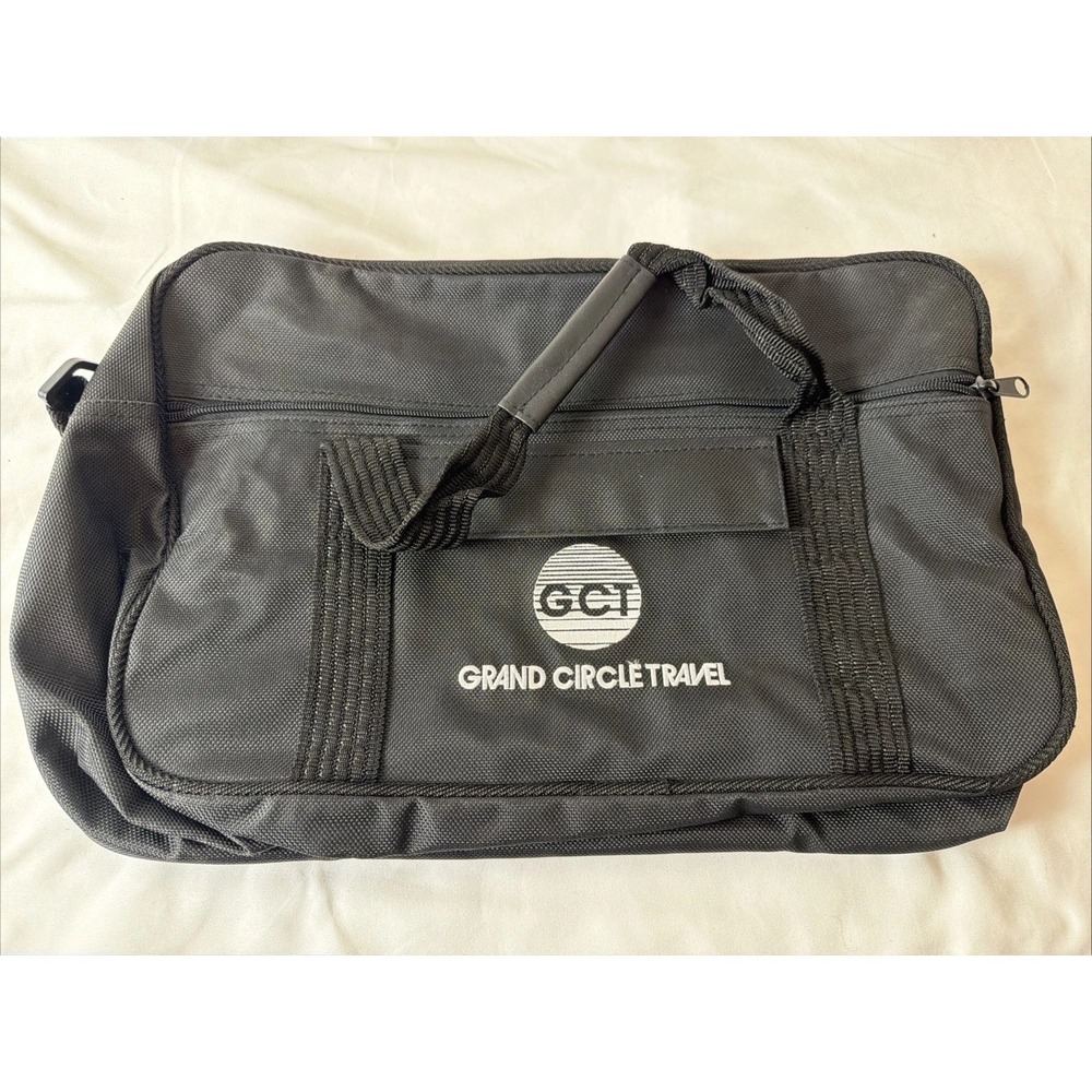 GCT‎ Grand Circle Travel Black Zippered Carry On/Travel Bag with Strap